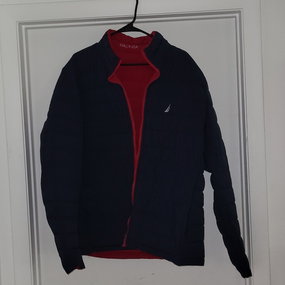 Nautical Slim Down Jacket Reversible - Picture 3 of 13